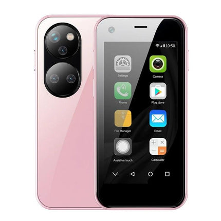 Compact Smartphone for Daily Calls and Messages On the Go - pocket-sized pink phone for calling, messaging and travel