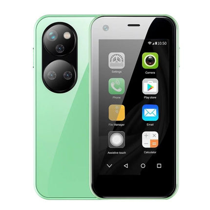 Compact Smartphone for Daily Calls and Messages On the Go - pocket-sized mint green phone for calls and texts, simple design and easy commuting use