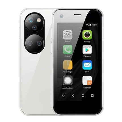 Compact Smartphone for Daily Calls and Messages On the Go - pocket-friendly white compact phone for calls and messages