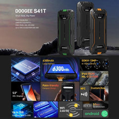 DOOGEE S41T Heavy-Duty Smartphone, 4GB RAM + 64GB Storage