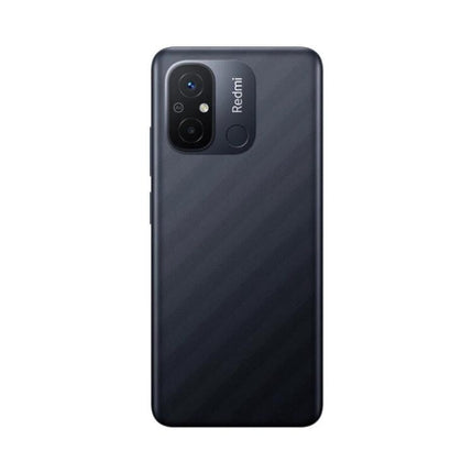 Essential Smartphone for Daily Communication and Entertainment rear view of charcoal gray phone with dual camera and fingerprint sensor