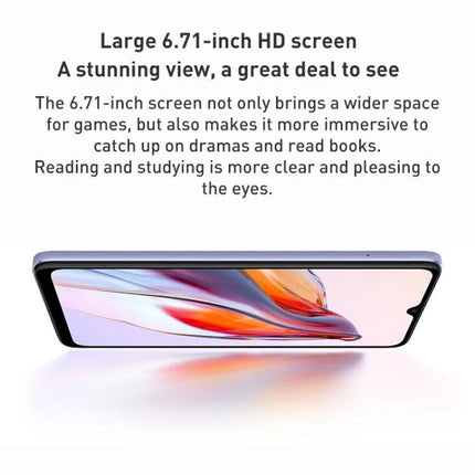 Essential Smartphone for Daily Communication and Entertainment - 6.71-inch HD screen for immersive video, browsing and casual photo viewing