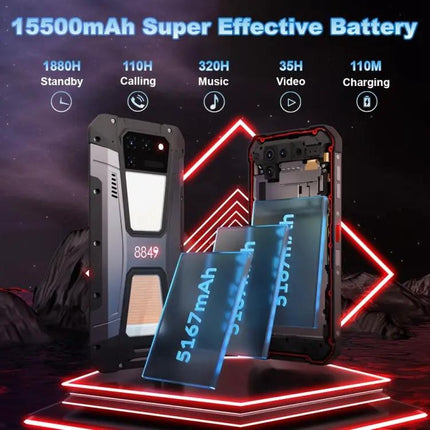 Rugged Outdoor Android Smartphone With Extended Battery