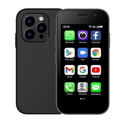 SOYES XS15 Pro Smartphone for Everyday Communication and Browsing - compact black phone with messaging and apps on screen