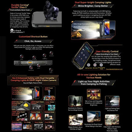 Blackview BV7300 Rugged Android 14 Phone 6GB 256GB
