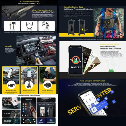 Ulefone Armor Rugged Phone With Thermal Camera For Outdoor Use