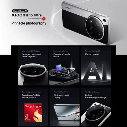 Xiaomi 15 Ultra Smartphone 6.73in 16GB/512GB 200MP Silver