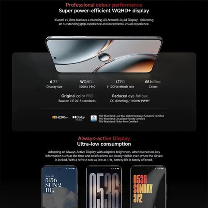 Xiaomi 15 Ultra Smartphone 6.73in 16GB/512GB 200MP Silver
