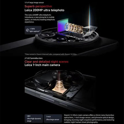 Xiaomi 15 Ultra Smartphone 6.73in 16GB/512GB 200MP Silver