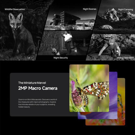Dependable Ulefone Rugged Phone for Everyday Outdoor Tasks showing macro 2MP camera butterfly and outdoor use scenarios