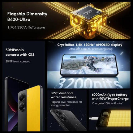 Xiaomi POCO X7 Pro 5G Phone 12GB 256GB 6.67-inch 6000mAh