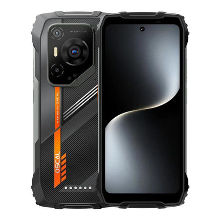 Rugged Blackview Phone for Outdoor and Daily Tasks shown front and back with durable casing, water and drop-resistant design