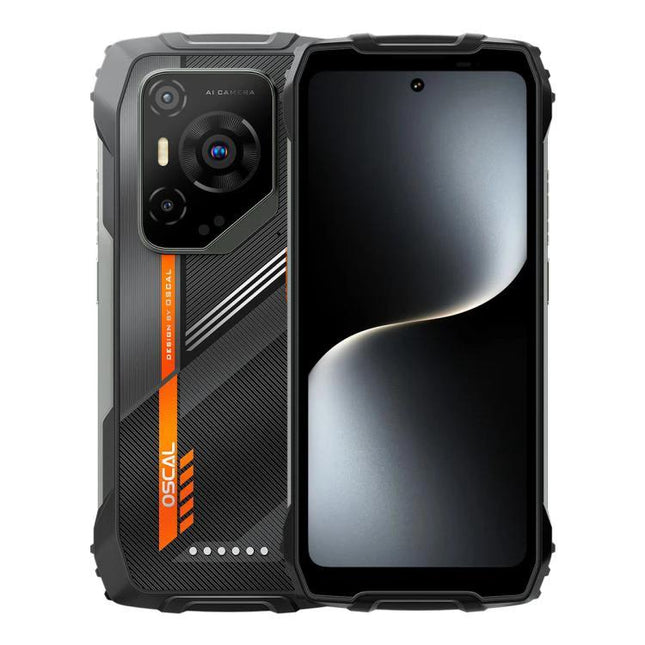 Rugged Blackview Phone for Outdoor and Daily Tasks shown front and back with durable casing, water and drop-resistant design