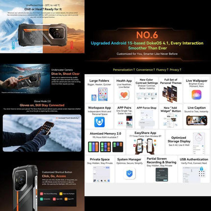 Rugged Blackview Phone for Outdoor and Daily Tasks — rugged waterproof dustproof drop-resistant smartphone for hiking worksite and daily use