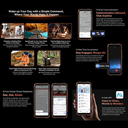 Rugged Blackview Phone for Outdoor and Daily Tasks with water dust and drop protection shown in action