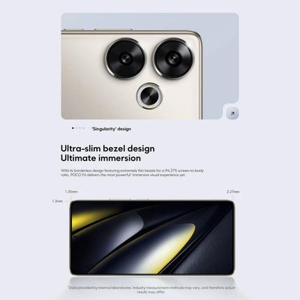 Essential Xiaomi Smartphone for Daily Communication and Media showing ultra-slim bezel and rear camera close-up