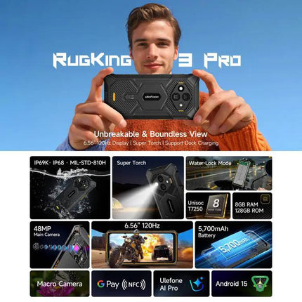 Ulefone RugKing 3 Pro Rugged 6.56 Inch Outdoor Phone