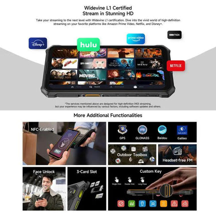 Ulefone RugKing 3 Pro Rugged 6.56 Inch Outdoor Phone