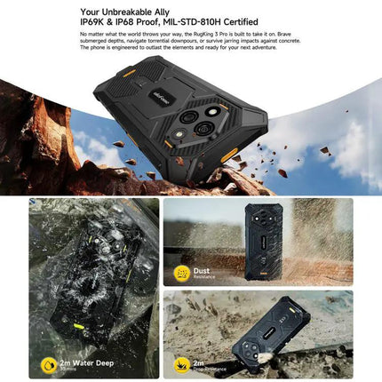 Ulefone RugKing 3 Pro Rugged 6.56 Inch Outdoor Phone