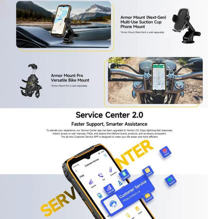 Ulefone RugKing 4 Pro Rugged Smartphone For Outdoor Use 6.56 Inch