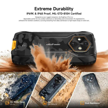 Ulefone RugKing 4 Pro Rugged Smartphone For Outdoor Use 6.56 Inch