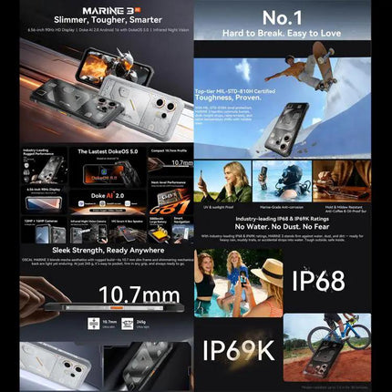 Blackview Oscal Marine Rugged Android Phone For Outdoor Use