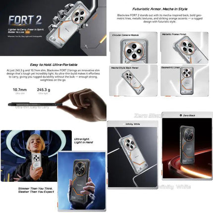 Blackview Fort 2 Rugged Outdoor Phone 6.56 Inch Screen