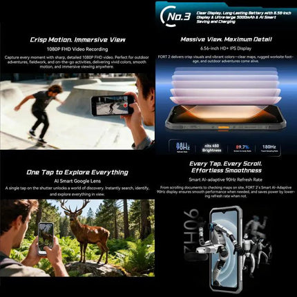 Blackview Fort 2 Rugged Outdoor Phone 6.56 Inch Screen