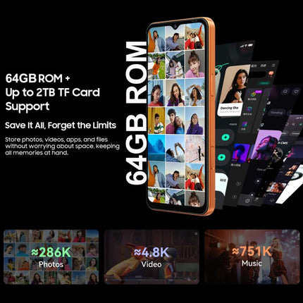 Blackview Wave Smartphone 4GB RAM 64GB Storage Android 16