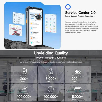 Ulefone RugKing 5 Pro Rugged Phone With Long Lasting Battery