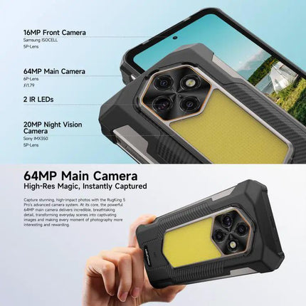 Ulefone RugKing 5 Pro Rugged Phone With Long Lasting Battery