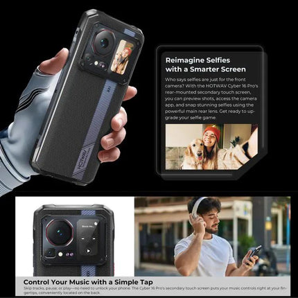 HOTWAV Cyper 16 Pro Rugged 5G Phone 8GB RAM 512GB ROM 6.6in