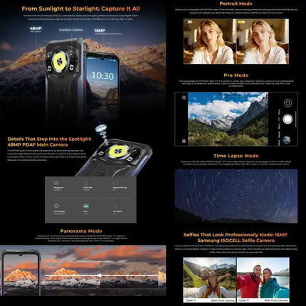 HOTWAV Cyber 17 Rugged Android 16 Phone 6GB RAM 128GB 6.75in