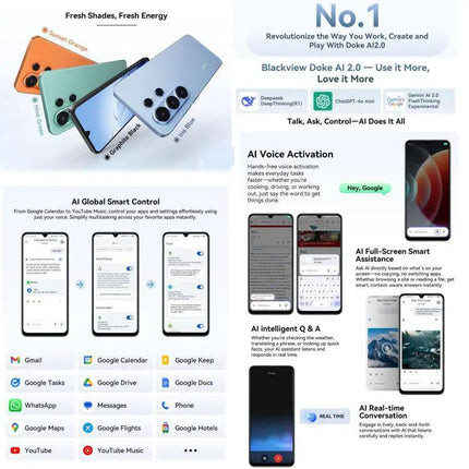 Blackview Wave 10 Smartphone 8GB/256GB 6.88in Android 16