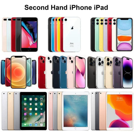 Apple iPhone XR 64GB Unlocked Mix Colors Used A Grade, iPhone XR 64GB - mixed color pre-owned iPhones displayed
