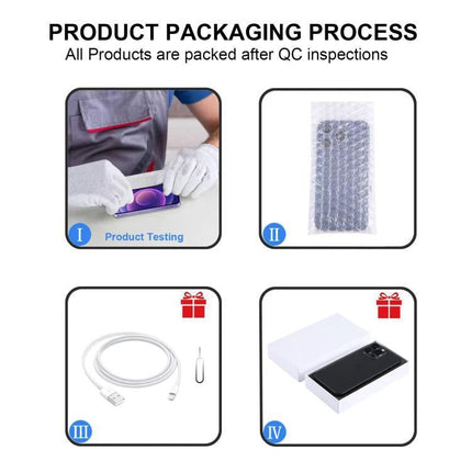 Apple iPhone XR 64GB Unlocked Mix Colors Used A Grade packaged after QC with testing, bubble wrap, charging cable and box