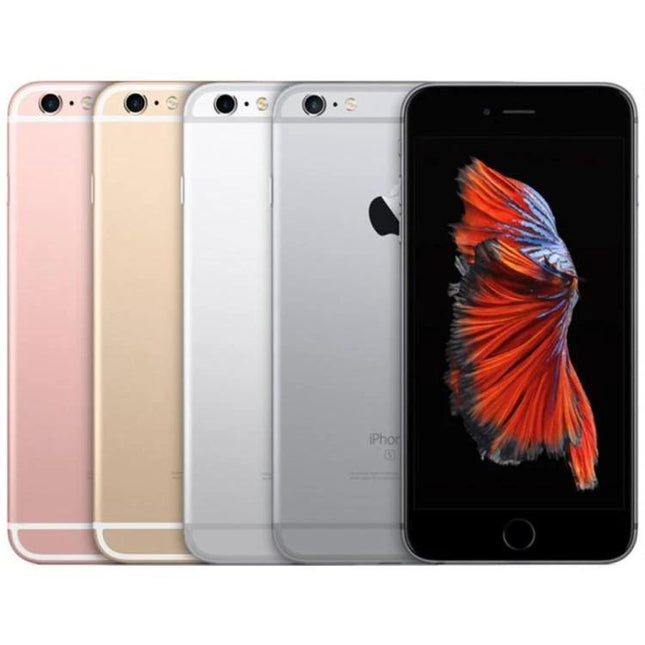 Pre-owned Apple iPhone 6s Plus 16GB Unlocked Mix Colors Used A Grade - lineup of rose gold, gold, silver, space gray phones