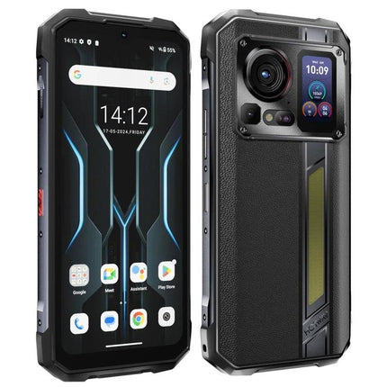 HOTWAV Rugged Phone for Everyday Outdoor Activities rugged black smartphone with large battery and reinforced camera module