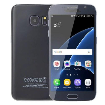 Compact Smartphone for Daily Communication and Browsing - compact black Android phone showing home screen and back