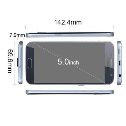 Compact Smartphone for Daily Communication and Browsing showing 5.0-inch display and dimensions 142.4×69.6×7.9mm