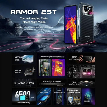 Ulefone Armor Rugged Smartphone With Thermal Imaging Camera