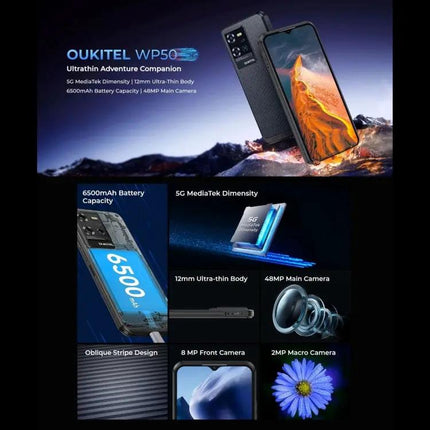 Oukitel Rugged 5G Smartphone For Outdoor Use Long Battery