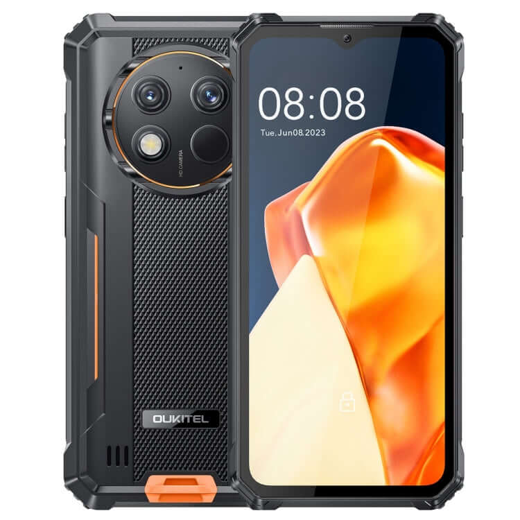 Oukitel WP28 S Rugged Smartphone: IP68/IP69K Waterproof, 4GB RAM + 128GB Storage, Unisoc T606 Octa-core, 6.52" Display, 10600mAh Battery, NFC, Military Grade Protection, 4G Ready