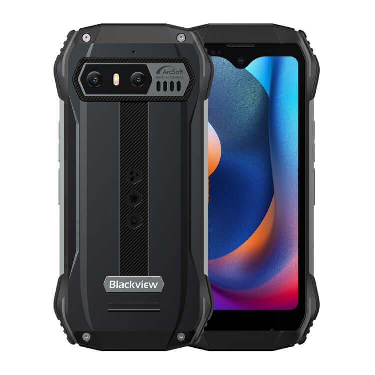 Blackview N6000SE Rugged Smartphone, 4.3" QHD+ Display, IP68/MIL-STD-810H, 4GB RAM, 128GB Storage, Android 13, MediaTek Octa-Core, 4G, NFC, OTG