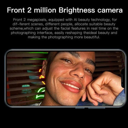 Secure Face Identification Smartphone for Everyday Use - front camera selfie demo showing bright low-light portrait