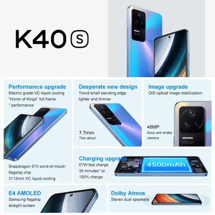 Xiaomi Redmi Snapdragon 870 5G Smartphone 6.67in 120Hz AMOLED 12GB 256GB