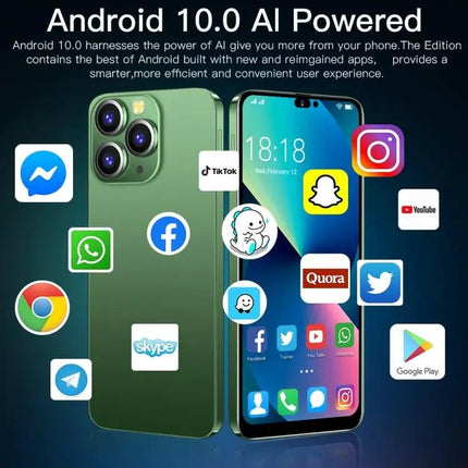 i14 Pro Max Smartphone for Everyday Use with Face Recognition