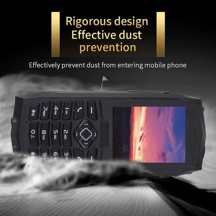 Durable Waterproof Shockproof Phone for Outdoor Protection rugged dustproof phone with 2.4-inch screen and large speakers for hiking and desert use