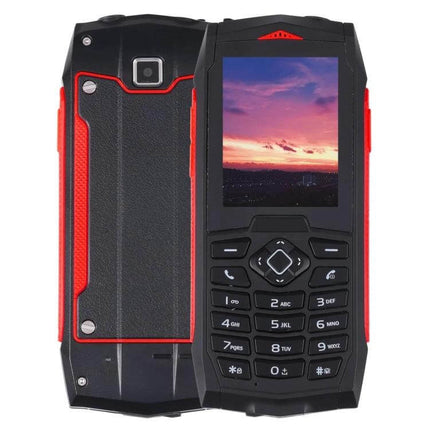 Durable Waterproof Shockproof Phone for Outdoor Protection rugged black-red feature phone with 2.4-inch screen and keypad