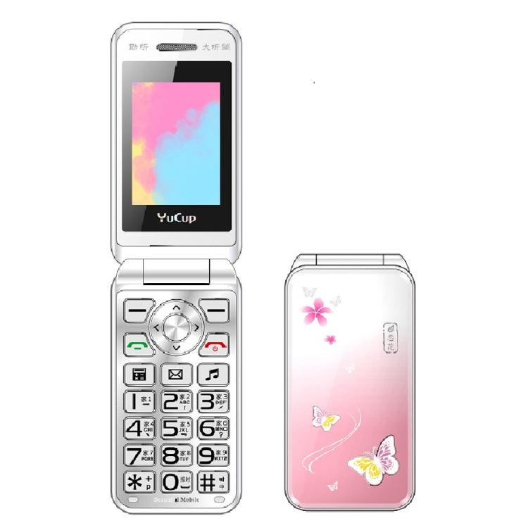 N509 Flip Phone for Seniors, 2.4 inch Display, 6800mAh Battery, FM Radio, Flashlight, MP3 Player, Easy Big Keys, Dual SIM Support, EU Plug